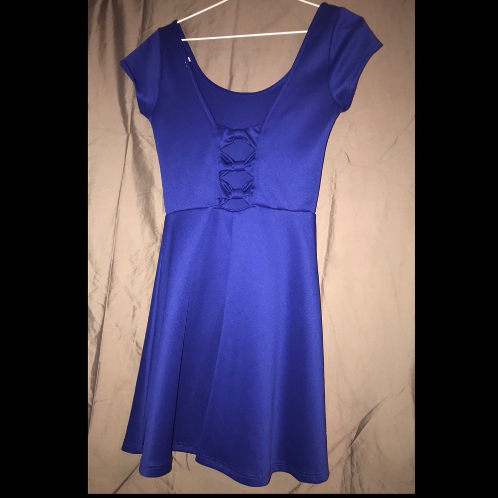 Charlotte Russe Navy Bow Dress